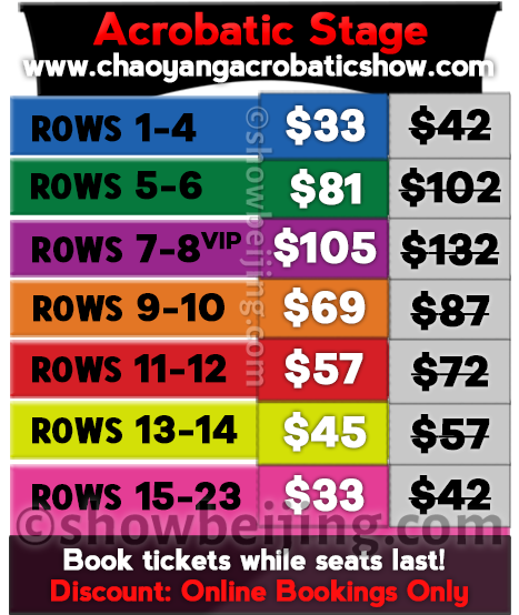 Chaoyang Theatre Seat Map by Show Beijing